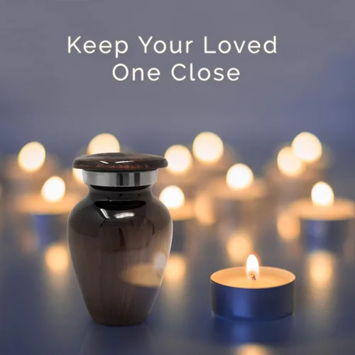 Miniatura 3 de Pequeñas urnas de recuerdo para cenizas Mantenga cerca la memoria de sus seres queridos Tributo elegante y eterno Mini memorial personal