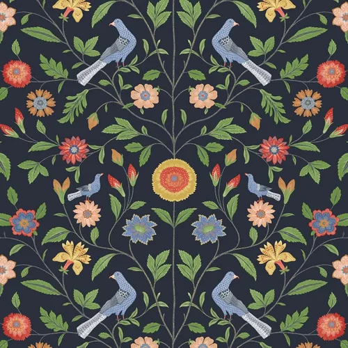 Miniatura 8 de NextWall Bird Toile - Papel tapiz autoadhesivo (ónix)