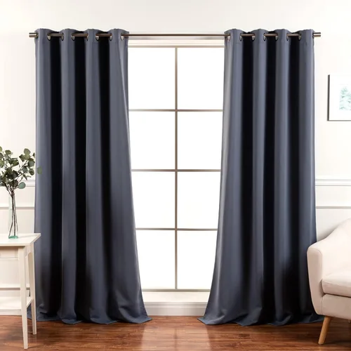 Miniatura 39 de Best Home Fashion Cortinas Opacas 2 Paneles - Tratamiento de Ventana con Aislamiento Térmico Premium Cortinas Opacas para Dormitorio - Parte Castaño