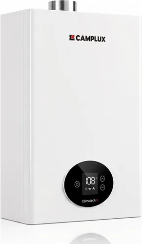 Miniatura 9 de CAMPLUX - Calentador de agua sin tanque de propano de 82,000 BTU, sistema de agua caliente instantánea de 3.18 GPM para toda la casa, uso de 2 a 3