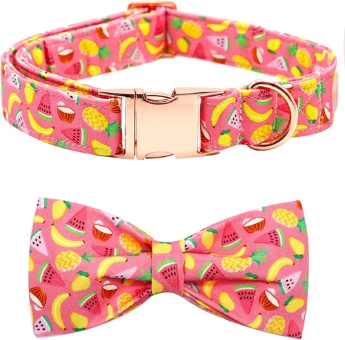 Miniatura 15 de Collar para perro, con estampado de tiburón, collar para cachorro, collar para mascotas, collar de lazo para perros, suave, duradero, ajustable, A