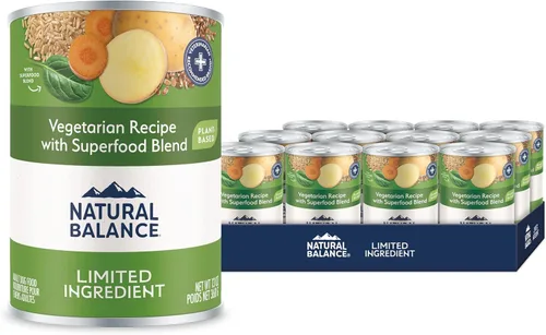 Miniatura 20 de Natural Balance Limited Ingredient Alimento enlatado húmedo para perros adultos, sin granos, receta de pollo y batata, 13 onzas (paquete de 12)