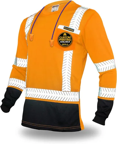 Miniatura 10 de KwikSafety - Charlotte, NC - Camisas de seguridad de manga larga premium [cuello redondo, botón y cuello con cremallera] Clase 3 ANSI probado OSHA