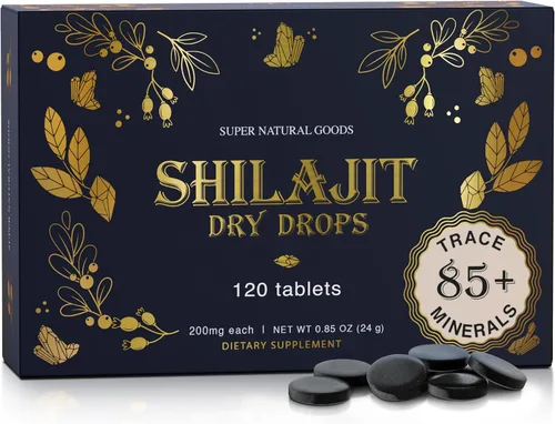 Miniatura 8 de Super Natural Goods Resina Shilajit de alta potencia nutricional, grado A con más de 85 minerales derivados de plantas y ácido fúlvico, energía e