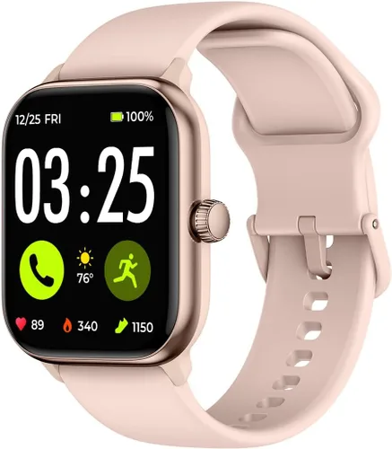 Miniatura 10 de Spade & Co Paquete de 4 relojes inteligentes de salud con base de carga, monitor de frecuencia cardíaca, sueño y SpO2, podómetro, batería de más