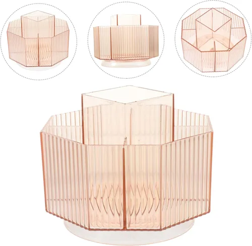 Miniatura 9 de DOITOOL Soporte para lápiz labial de maquillaje, organizador de brochas cosméticas de mesa, caja de almacenamiento