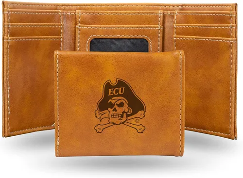 Miniatura 116 de NCAA Rico Industries - Billetera triple grabada con láser, con grabado láser, accesorio para hombre