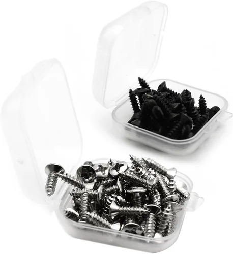 Miniatura 6 de Tornillos de golpeador de guitarra eléctrica de 0.118 pulgadas para guardabarros, tornillos de montaje de placa de arañazos para Fender Strat Tele