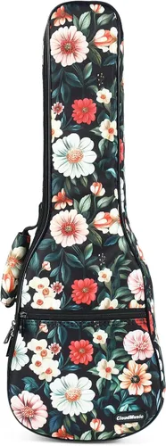 Miniatura 13 de CLOUDMUSIC - Funda para ukelele con mochila acolchada para concierto de 23 pulgadas (concierto, negro)