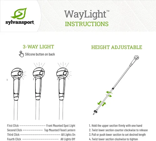 Miniatura 5 de WayLight - Luz LED multifuncional para acampar y bastón de senderismo