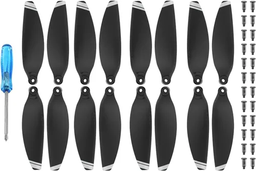 Miniatura 14 de 1/2/4 pares de hélices de bajo ruido para DJI Mavic Mini 2/Mini SE Drone Hélices ligeras portátiles de peso ligero accesorio para alas de drone