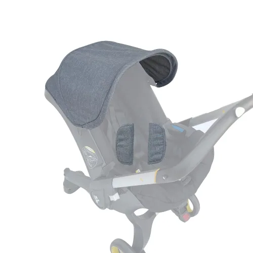 Miniatura 11 de Accesorios de Repuesto para Cochecito Capota, Escudo de Protección, Parasol Textil Compatible con Asiento de Automóvil y Cochecito Doona (Negro)