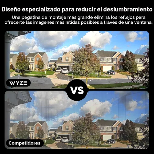 Miniatura 5 de Wyze Cámara de ventana, cámara de seguridad WiFi HD para interiores, visión nocturna a color mejorada, antirreflejo, detección de movimiento