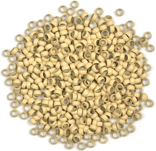 Miniatura 12 de Nano cuentas de cobre de 0.098 pulgadas para extensiones de cabello, cuentas de micro enlaces, extensiones de cabello nano anillo