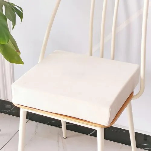 Miniatura 11 de vctops Cojín de espuma de terciopelo antideslizante suave con funda extraíble, para alivio y comodidad (verde, 20 x 20 x 2 pulgadas)