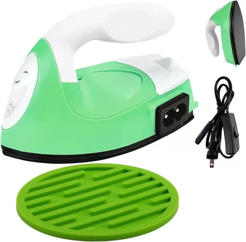 Mini máquina de plancha de calor, mini plancha eléctrica portátil, pequeña prensa de calor, mini prensa de plancha para ropa, zapatos, bolsas,
