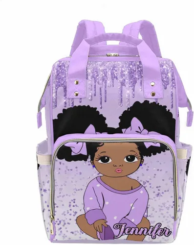 Miniatura 3 de M YESCUSTOM Bolsa de pañales personalizada con nombre para mamá, mujer, esposa, mochila personalizada, 0625-12, Mochilas Daypack