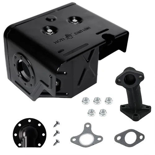 Miniatura 5 de JMCHstore Tubo de Silenciador de Escape con Deflector Para Predator 301cc, Motor de Honda GX240 GX270 8HP 9HP, Motor de Lifan Loncin, Bomba de Agua