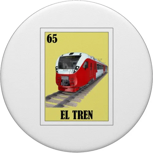Miniatura 3 de Divertido diseño de tren de apodo mexicano - El Tren PopSockets PopGrip intercambiable