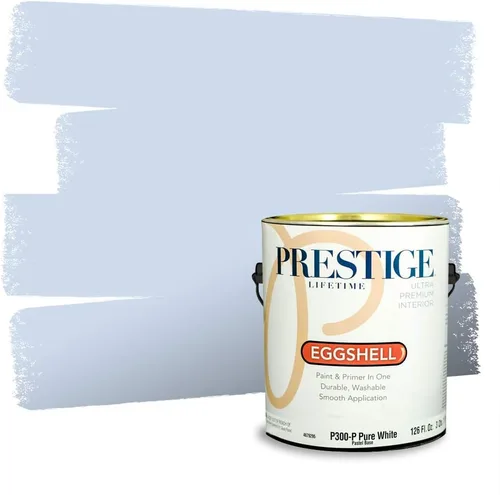 Miniatura 1110 de Pintura Exterior + imprimación PRESTIGE, todo-en-uno, 1 galón, acabado mate, color comparable al Valspar* Royal Gray* VS151-Gris real