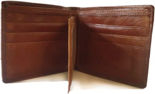 Miniatura 71 de Hombres Cool Eagle Wolf Caballo Totem Cuero Vaca Vertical Cartera Cremallera Multi-tarjeta Titular, Tótem de caballo, Minimalista