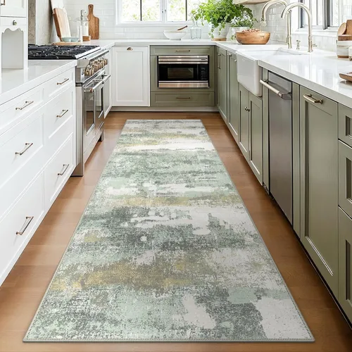 Miniatura 2 de BEIMO Alfombra de pasillo para cocina, alfombra lavable a máquina de 2 x 5 para entrada, alfombras modernas y abstractas suaves, cubierta de piso