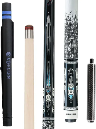 Miniatura 12 de KONLLEN Maple Pool Cue Stick – Low Deflection Performance Billiard Cue for Adults, Professional Play