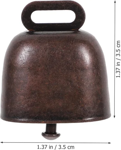 Miniatura 5 de 2pcs Vaca Campanas de Larga Distancia Caballo Ovejas Campanas de Hierro Ganado Fuerte Granja Animal Bronce Rojo Bronce