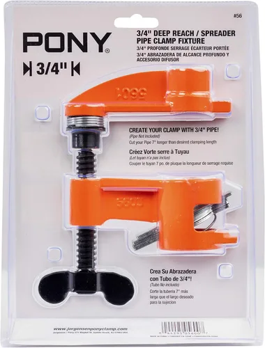 Miniatura 6 de Pony 56 Abrazadera de alcance profundo de 2-12" y accesorio esparcidor para tubo de 34