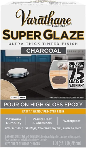 Miniatura 11 de Parks Super Glaze de RustOleum, acabado epoxi super brilloso y duradero, transparente, 241352, 32 onzas líquidas , 241352