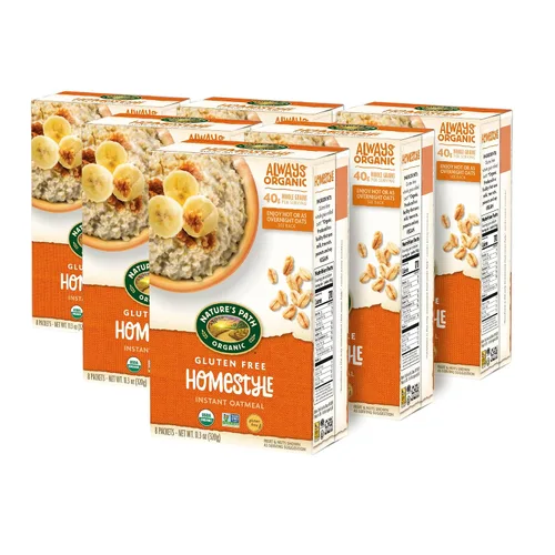 Miniatura 3 de Nature's Path Organic Homestyle Avena Instantánea, 11.3 oz (Paquete de 6), Sin Gluten, Sin OGM