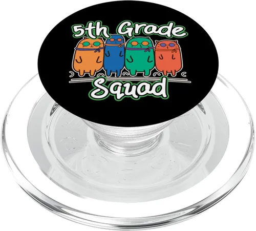 Miniatura 7 de 5th Grade Squad Cute Cats Back to School Fifth Grade PopSockets Adhesive PopGrip