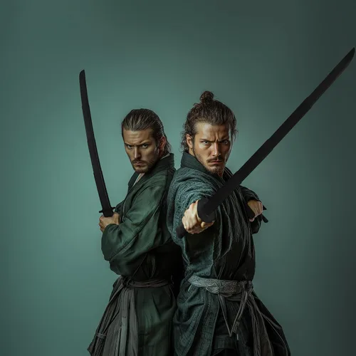 Miniatura 3 de 2 PCS 3D Impreso Gravedad Retráctil Samurai Espada Modelo Juguetes Halloween Juguete Portátil Espada Samurai