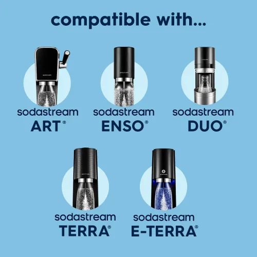 Miniatura 3 de sodastream Fizz & Go - Botella de bebidas carbonatadas de acero inoxidable de 0.9 L, con doble aislamiento, mantiene el calor o el frío durante 12