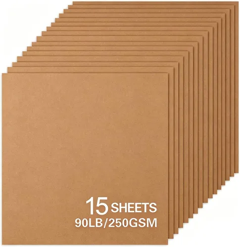 Miniatura 16 de 15 hojas de papel de cartulina negra, cartulina de 12 x 12 pulgadas para Cricut, papel de construcción grueso para hacer tarjetas, álbumes de Negro