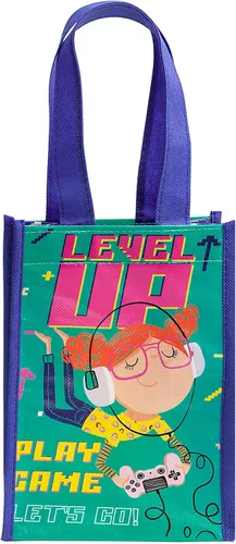 Miniatura 8 de Loveinside Bolsas de regalo medianas recicladas con asas, bolsa de regalo reutilizable para fiestas de cumpleaños para niños, bolsa de compras – 10