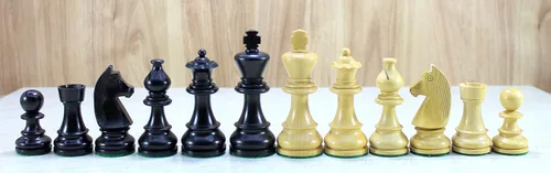 Miniatura 2 de StonKraft Edición Coleccionista Piezas de Ajedrez Madera Monedas Peones Ajedrez Figuras (3.75 pulgadas Negro)