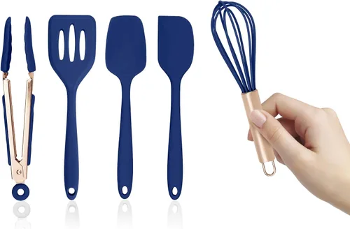 Miniatura 10 de COOK WITH COLOR Juego de utensilios de cocina de silicona, juego de utensilios de cocina, utensilios de cocina de silicona fáciles de limpiar