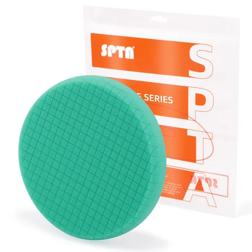 Miniatura 20 de SPTA - Almohadilla verde de corte grueso de 3.5 pulgadas para placa de respaldo de 3 pulgadas (80 mm), esponja de pulido ideal para pulir