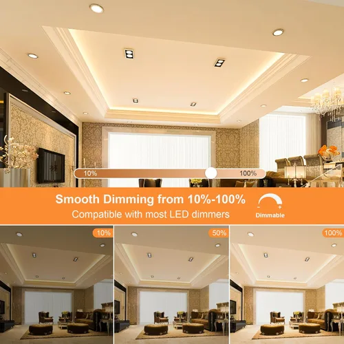 Miniatura 4 de Bombillas LED MR16 regulables, 3000 K blanco cálido 500 lm súper brillante (equivalente a 50 W), 40 grados, AC/DC 12V GU5.3 bombillas base bi-pin