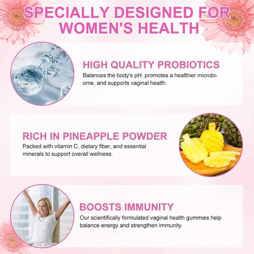 Miniatura 2 de Gomitas femeninas Vital Vaginal Probiotics Source, gomitas de equilibrio femenino premium, gomitas de equilibrio de pH para mujeres, probióticos