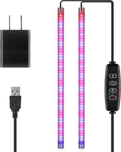 Miniatura 12 de iPower 21 Luz LED de Crecimiento con Espectro Completo para Plantas de Interior, Cuello de Cisne Ajustable, 3 Modos de Luz y 10 Niveles Regulables