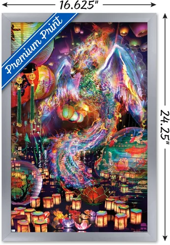 Miniatura 3 de Trends International Jumbie - Póster de pared de Phoenix, 14.72 x 22.37 pulgadas, versión enmarcada plateada Versión con marco plateado