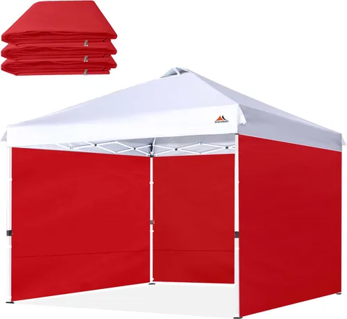 Miniatura 10 de SCOCANOPY SideWall para marco de toldo desplegable de 8 x 8 pies, paquete de 3 solamente Sunwall, (morado)