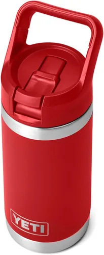 Miniatura 4 de YETI Rambler Jr. - Botella de 12 onzas para niños, con tapa con pajilla Rojo rescate