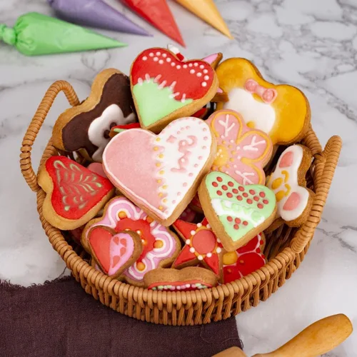 Miniatura 6 de Juego de 5 cortadores de galletas pequeños de acero inoxidable en forma de corazón para niños, fiesta de cumpleaños
