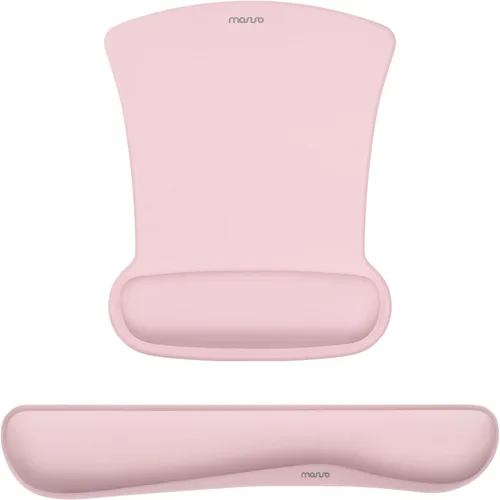 Miniatura 14 de MOSISO Juego de Reposamuñecas para Teclado y Mouse, Alfombrilla Ergonómica con Base Antideslizante para Alivio del Dolor en Casa/Oficina y Escritura