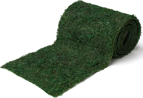 Miniatura 4 de Camino de mesa de musgo seco Byher para decoración de jardín de fiesta, verde oscuro (14 cm x 130 cm (5.5" x 51"))