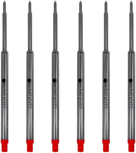Miniatura 19 de Monteverde Recambios de bolígrafo suave USA para adaptarse a bolígrafos Waterman, punta media, negro, paquete de 2, rendimiento de escritura suave