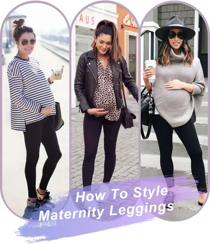 Miniatura 2 de yeuG Paquete de 3 leggings de maternidad para mujer, sobre el vientre, pantalones de yoga para embarazo, ropa deportiva, leggings de entrenamiento